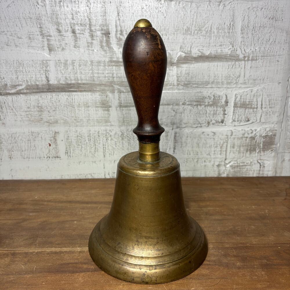 Vintage Large Brass School Bell